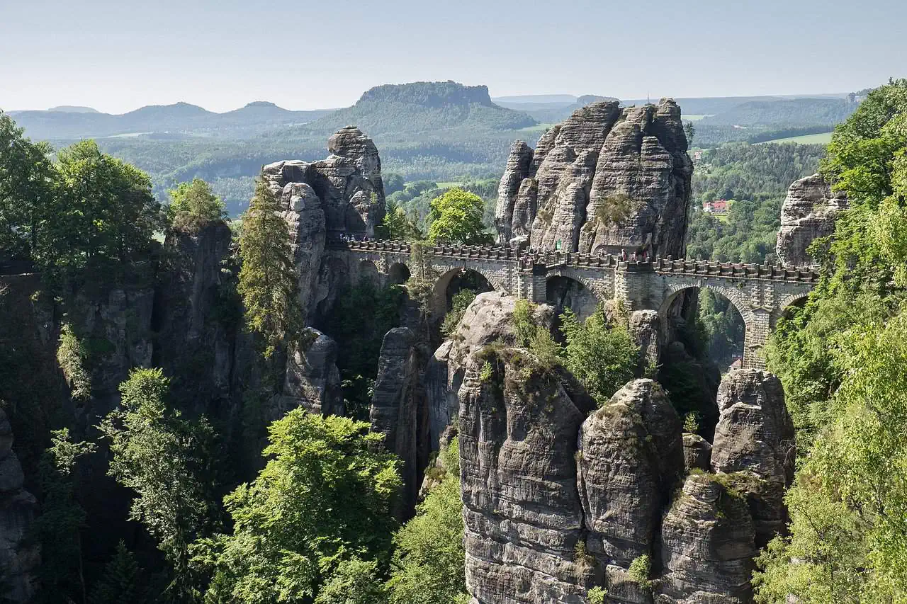 Bastei an der Elbe bei Dresden