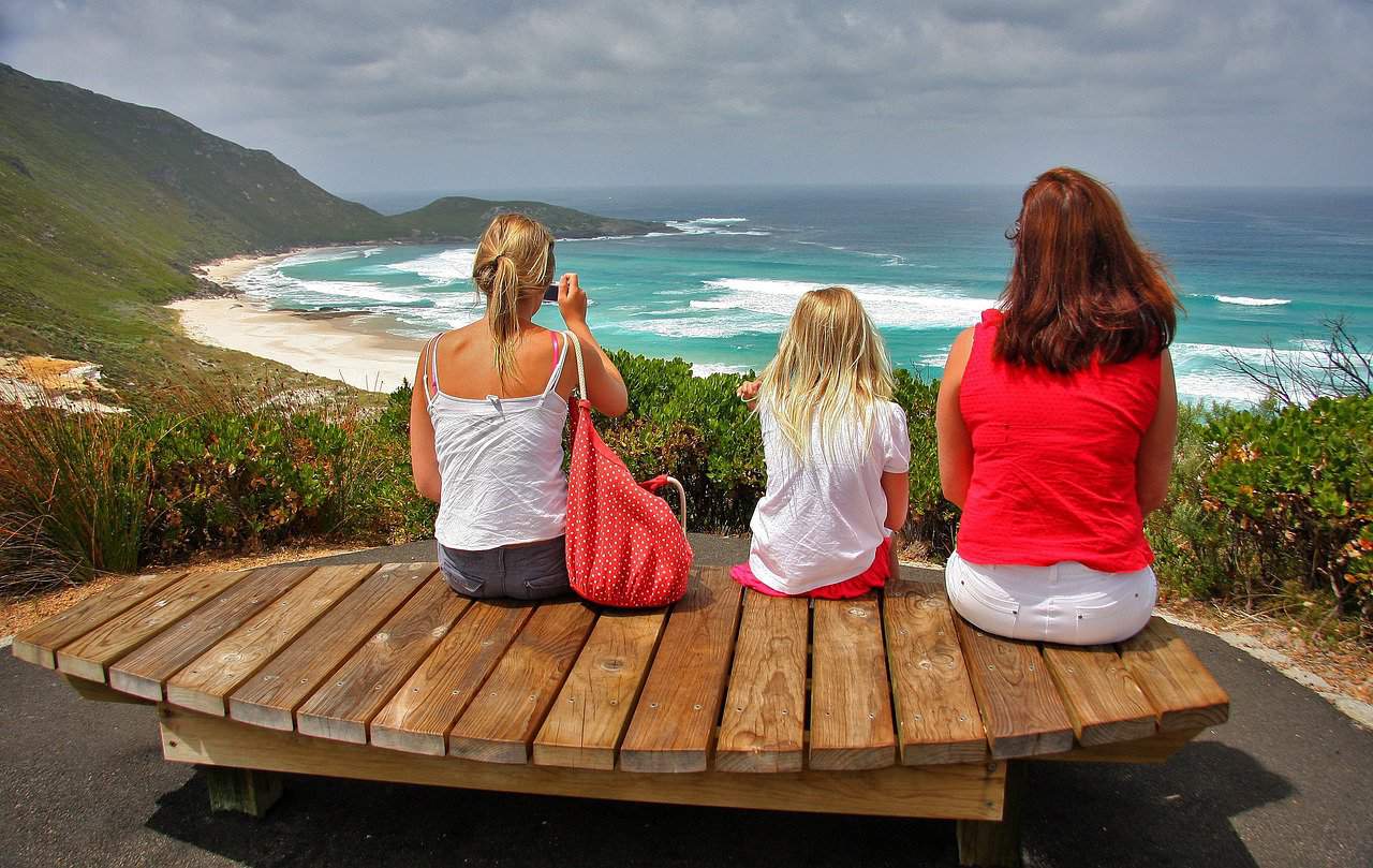 Menschen am Strand in Australien