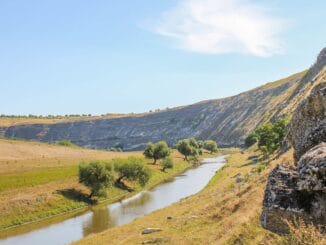 Der Răut im Nationalpark Orhei in Moldavien