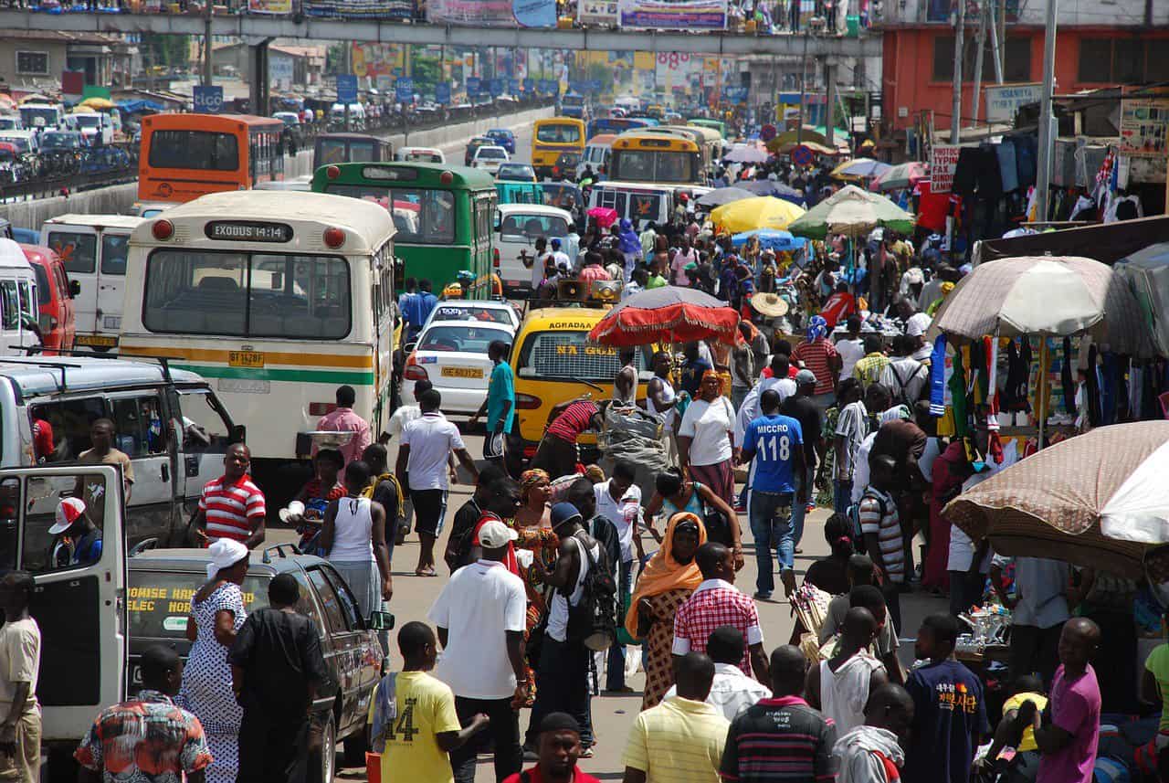 Straße in Ghana