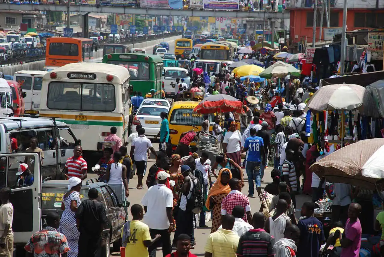 Straße in Ghana